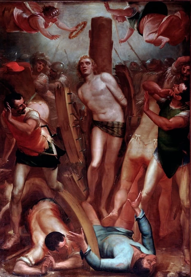 Martirio di San Giorgio sulla ruota dentata - Chiesa di San Giorgio, Genova